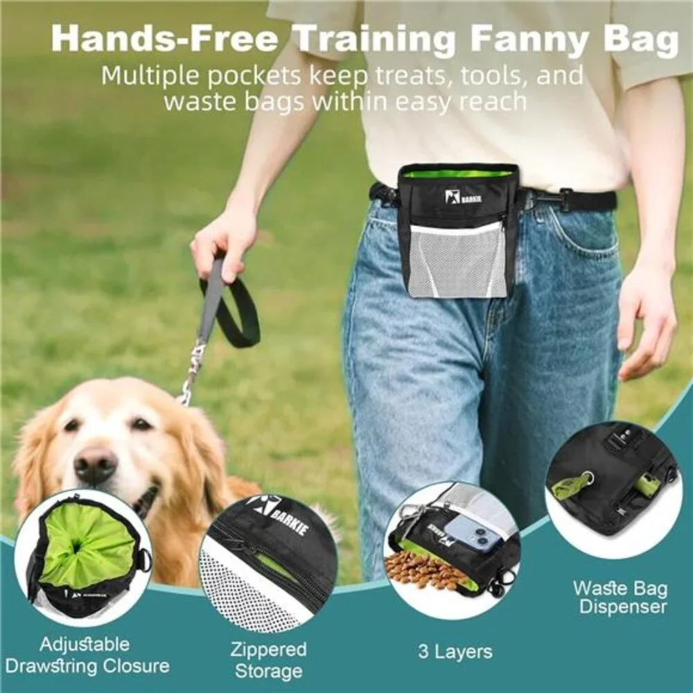 Dog Training Kit - Treat Pouch, Pet Training Fanny Pack, 2 Puppy